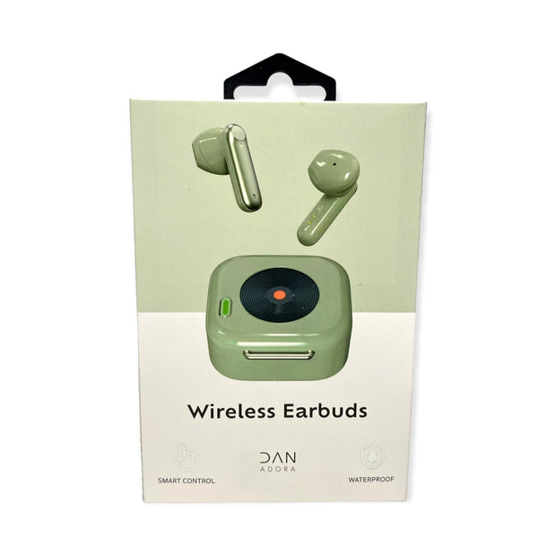 Wireless Earbuds Retro Design - Ivory