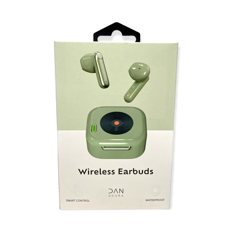 Wireless Earbuds Retro Design - Green