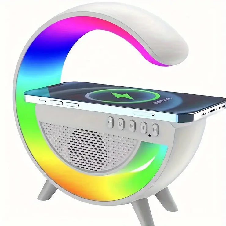 Bluetooth Audio Night Light Speaker with Wireless Charging