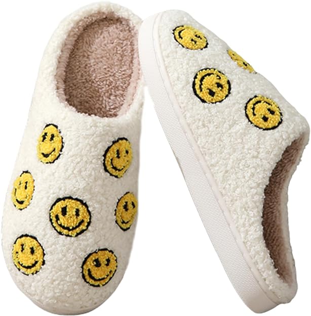 Slippers - Multi Happy Face Print