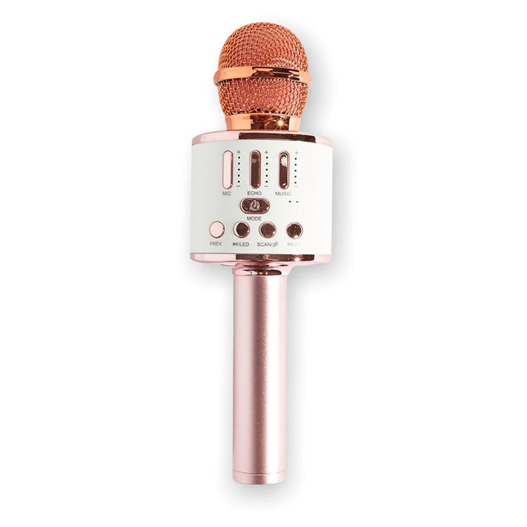 Karaoke Wireless Microphone With LED - Rose Gold